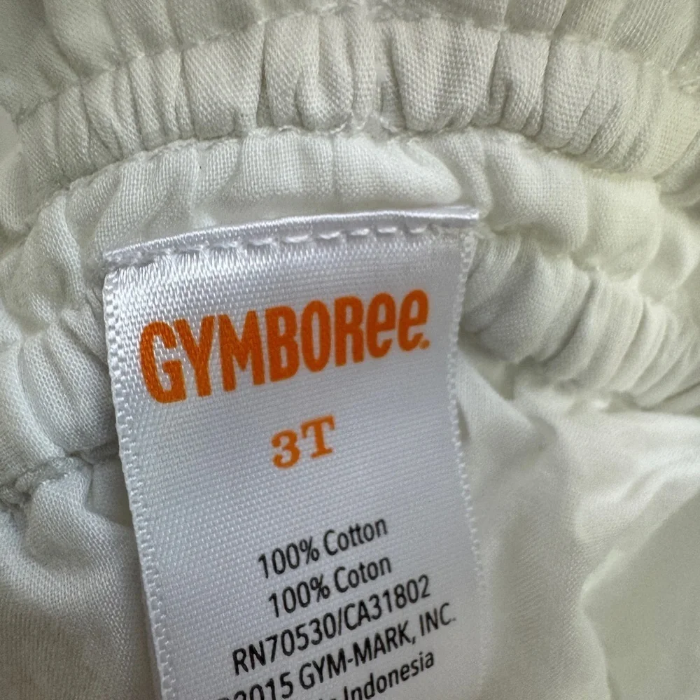 Gymboree 3T Girls White Sleeveless Ruffled Layer Blouse Shirt Top